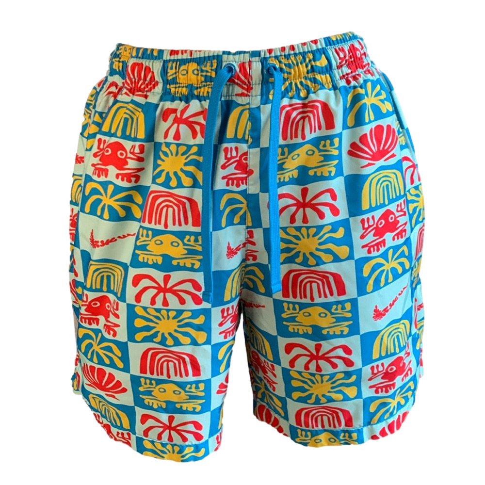 Nike sz S woven flow mesh lined swim trunks